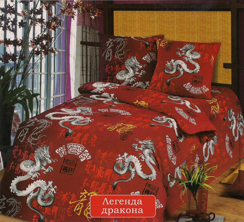 "Легенда дракона" 1,5 спальный комплект постельного белья